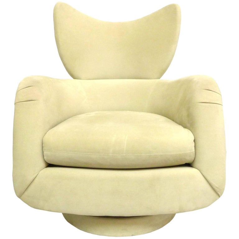 Vladimir Kagan Swivel Lounge Chair for Directional For Sale at 1stdibs