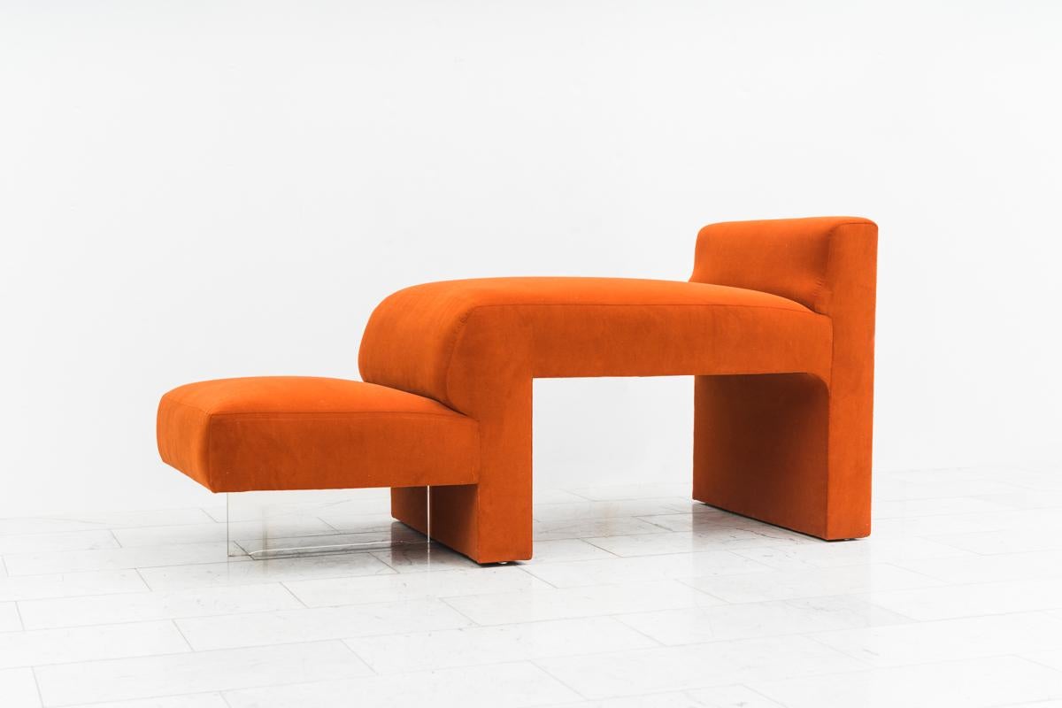 Lucite Vladimir Kagan, Three-Piece Omnibus Sectional, USA, circa 1970s
