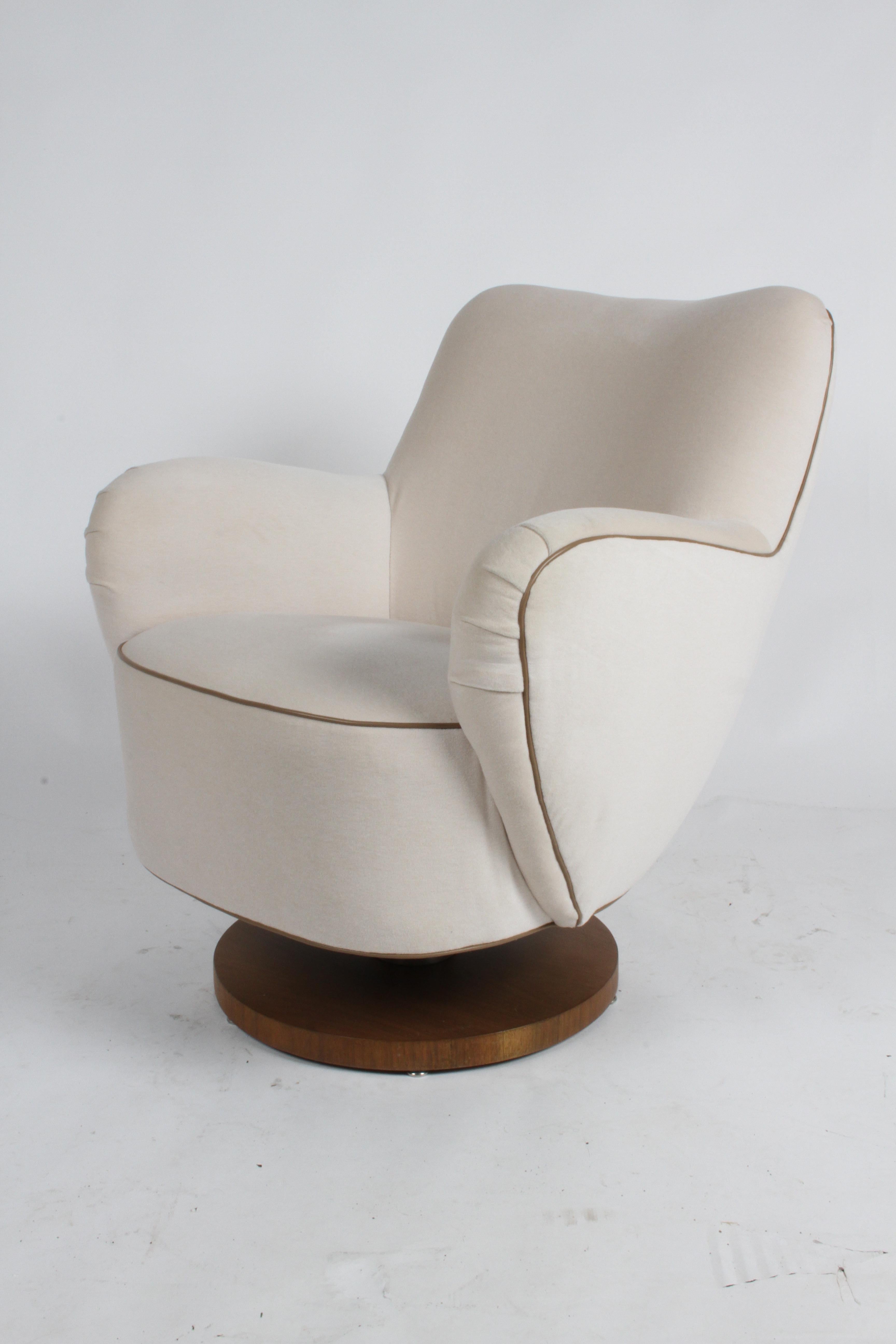 vladimir kagan barrel swivel chair 100a s