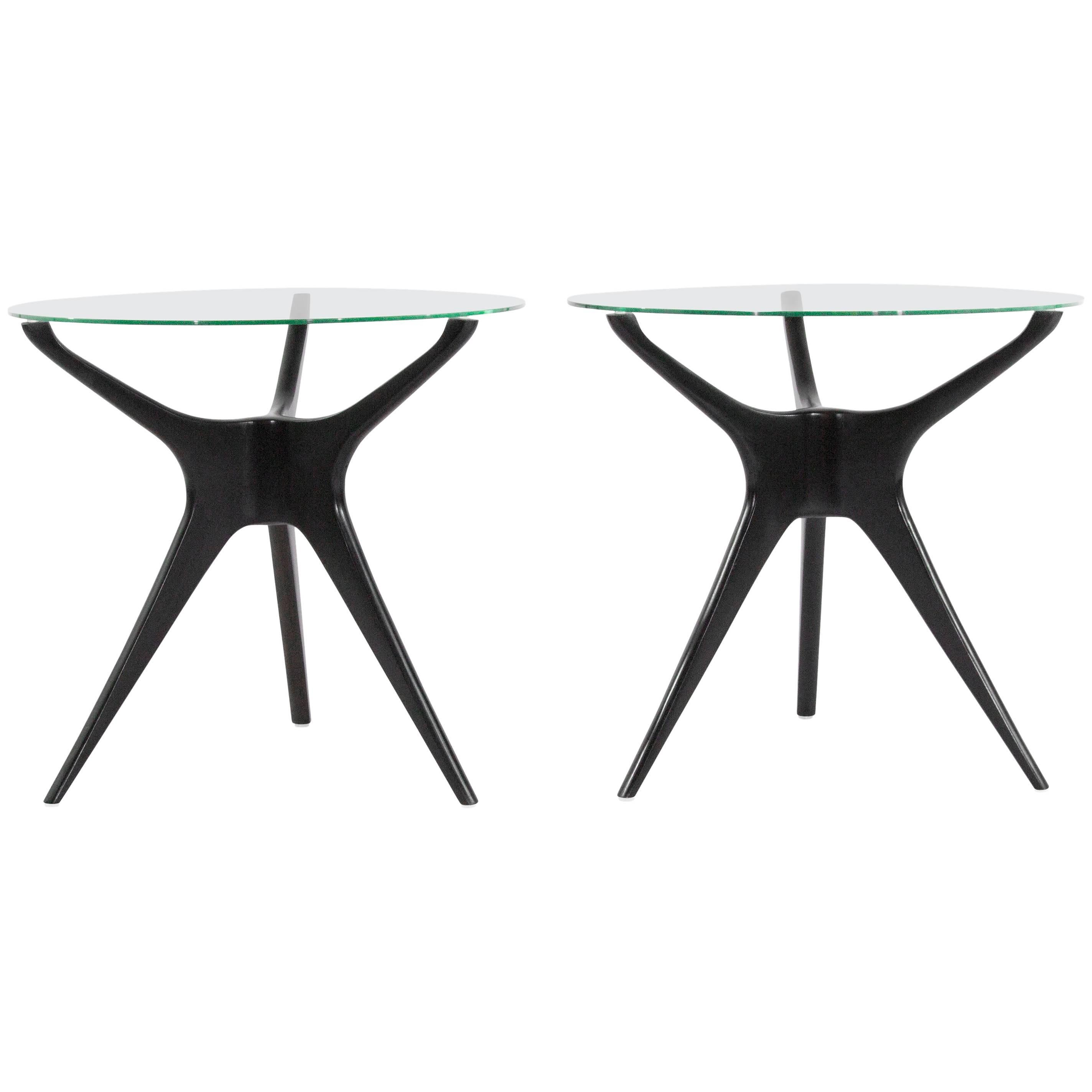 Vladimir Kagan Trisymmetric End Tables, 1950s