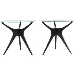 Vladimir Kagan Trisymmetric End Tables, 1950s