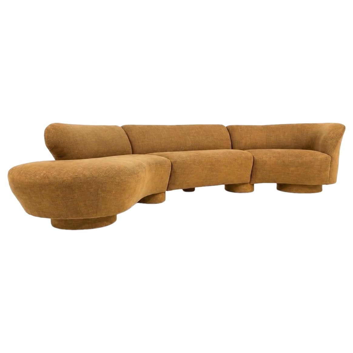 Vladimir Kagan Seccional Serpentina Nube Vintage de 3 Piezas Mid Century Modern en venta