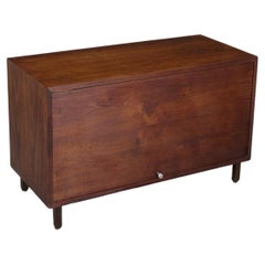 Mid-Century Walnut Drop Front Cabinet