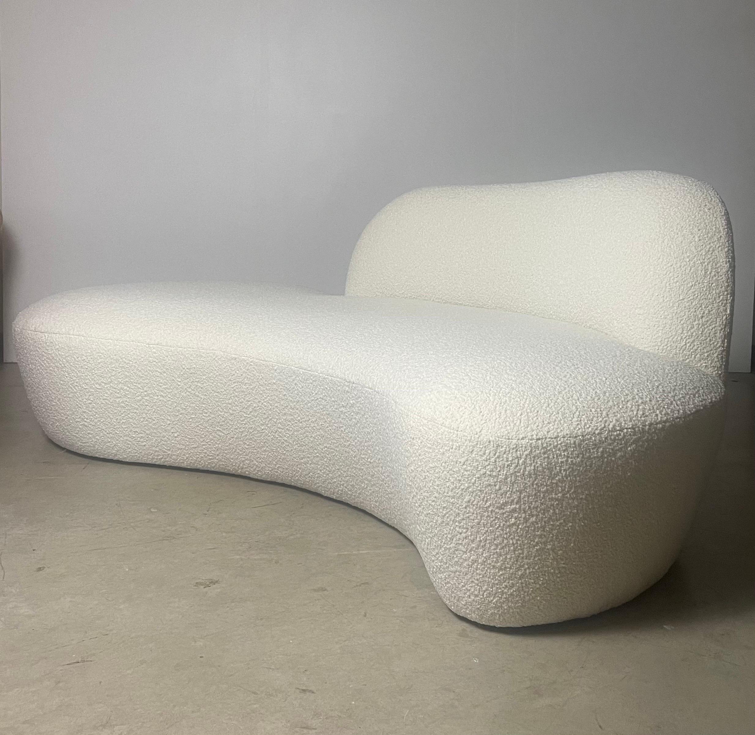 Post-Modern Vladimir Kagan “Zoe” Cloud Sofa in Cream Boucle