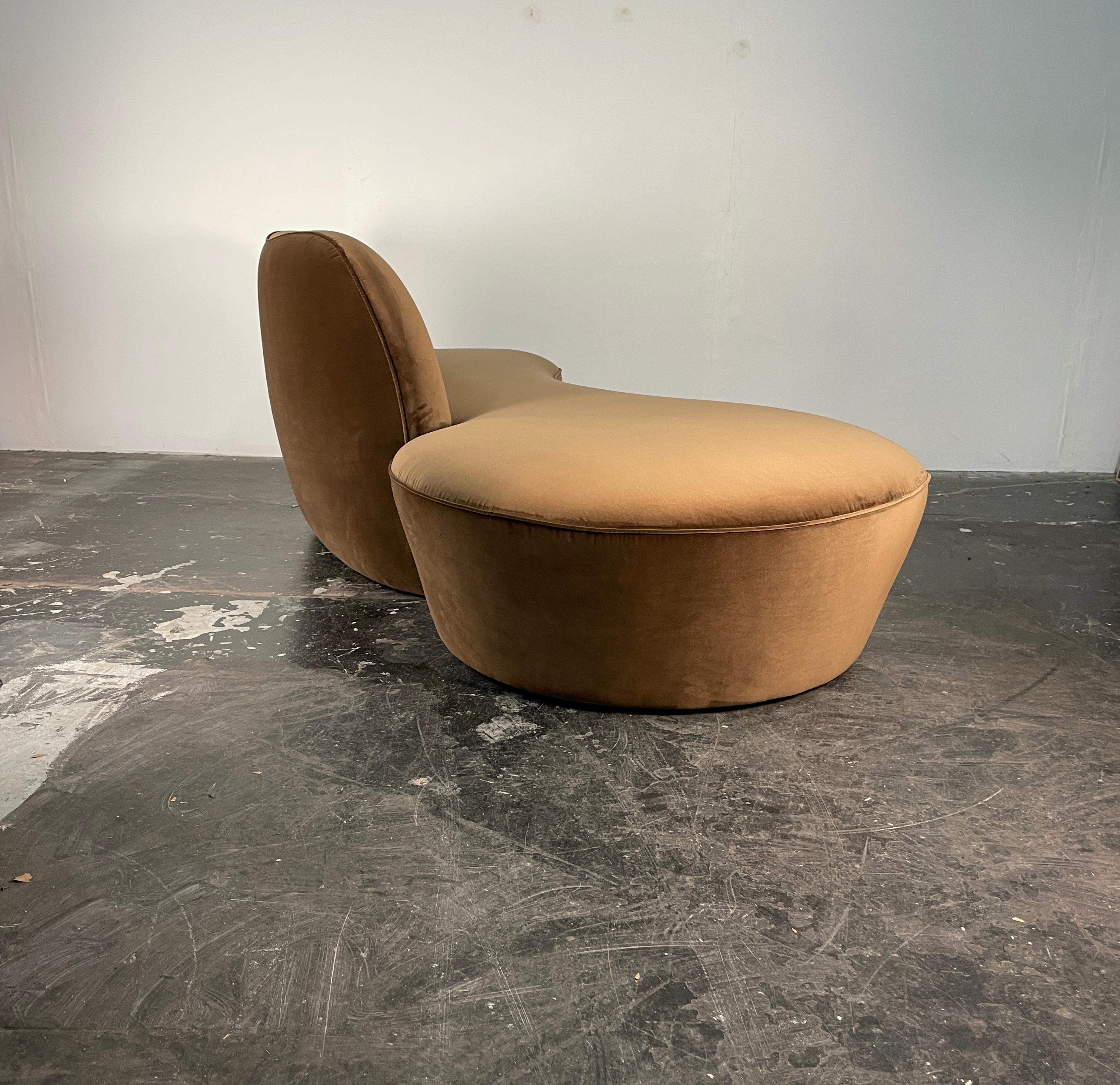 Sofá Zoe de Vladimir Kagan Terciopelo en venta