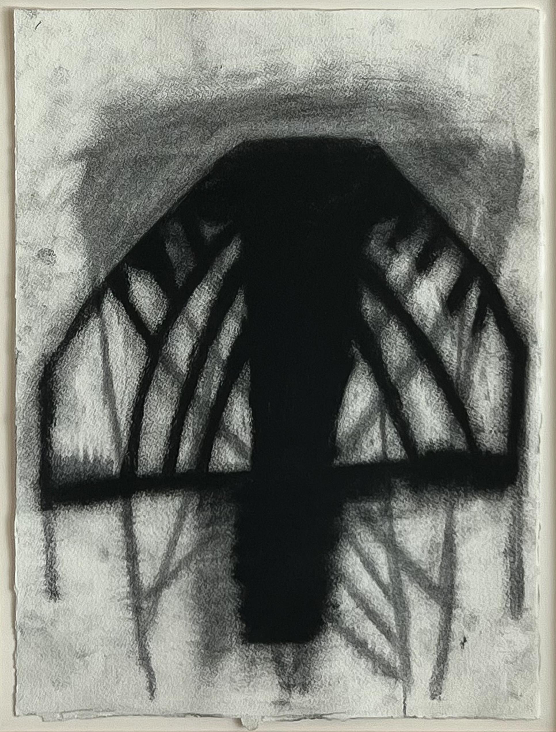Paper Vladimir Ketchens Framed Abstract Charcoal Drawings