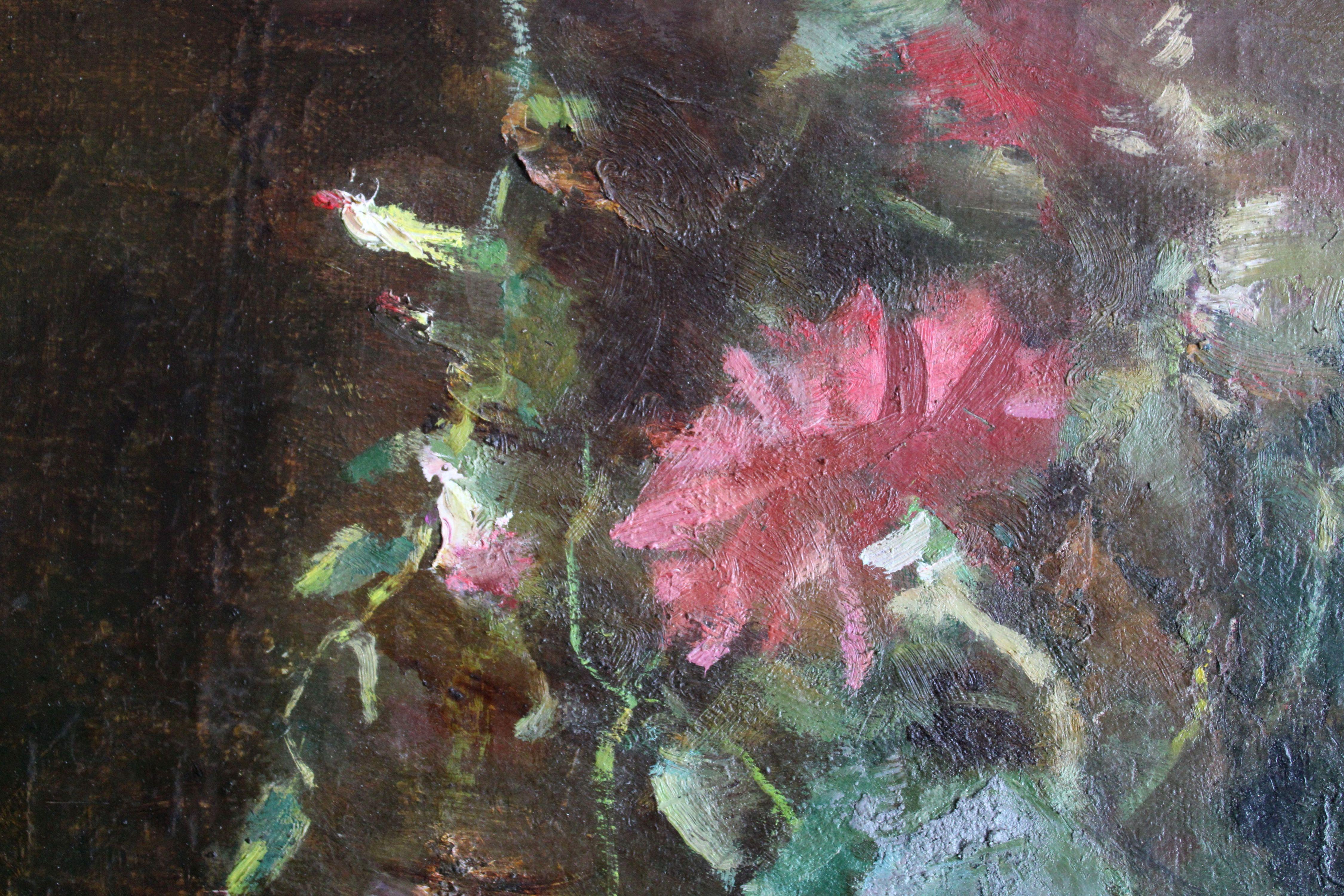 Flowers. 1997, canvas, oil, 67x46 cm For Sale 8