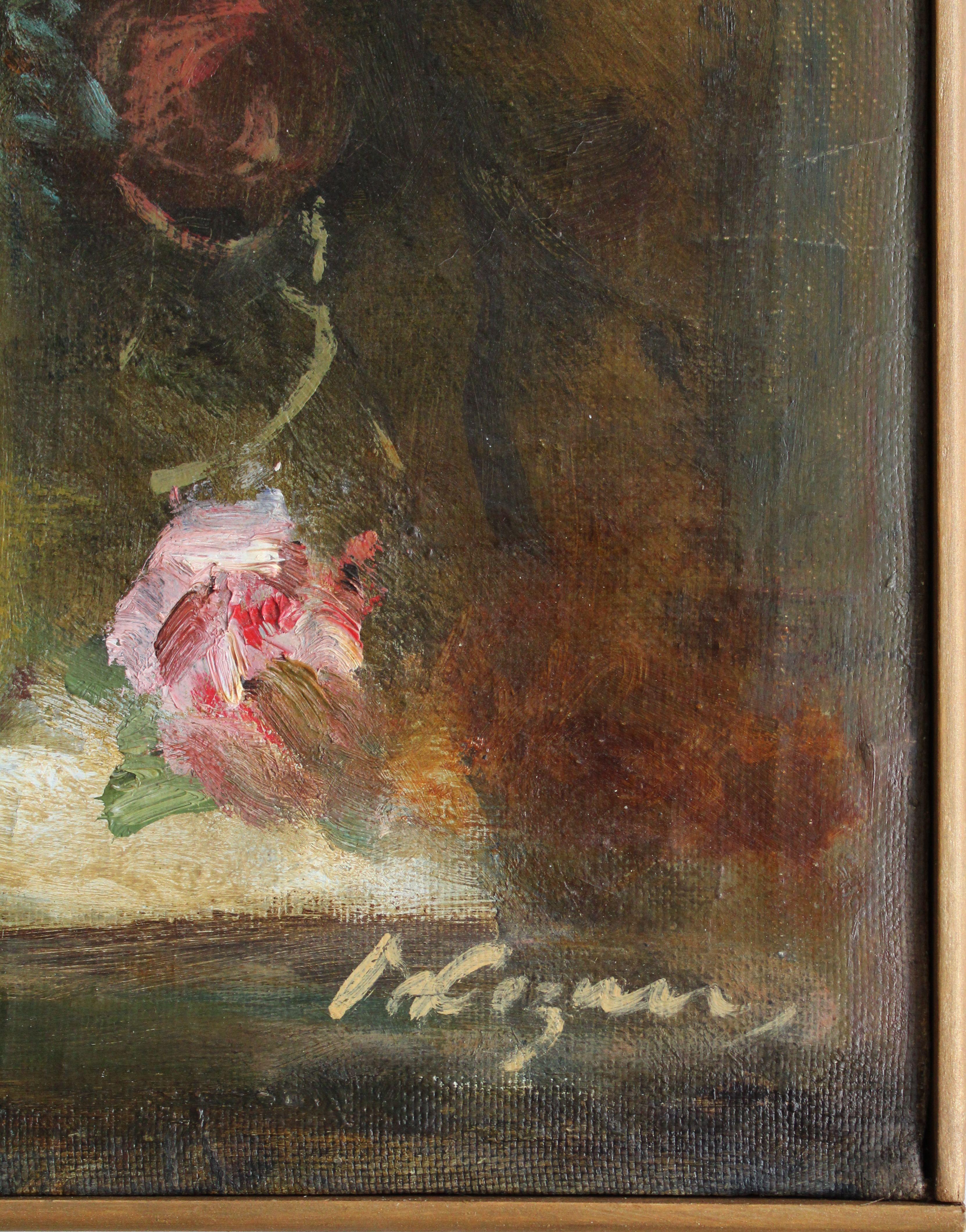 Flowers. 1997, canvas, oil, 67x46 cm For Sale 1