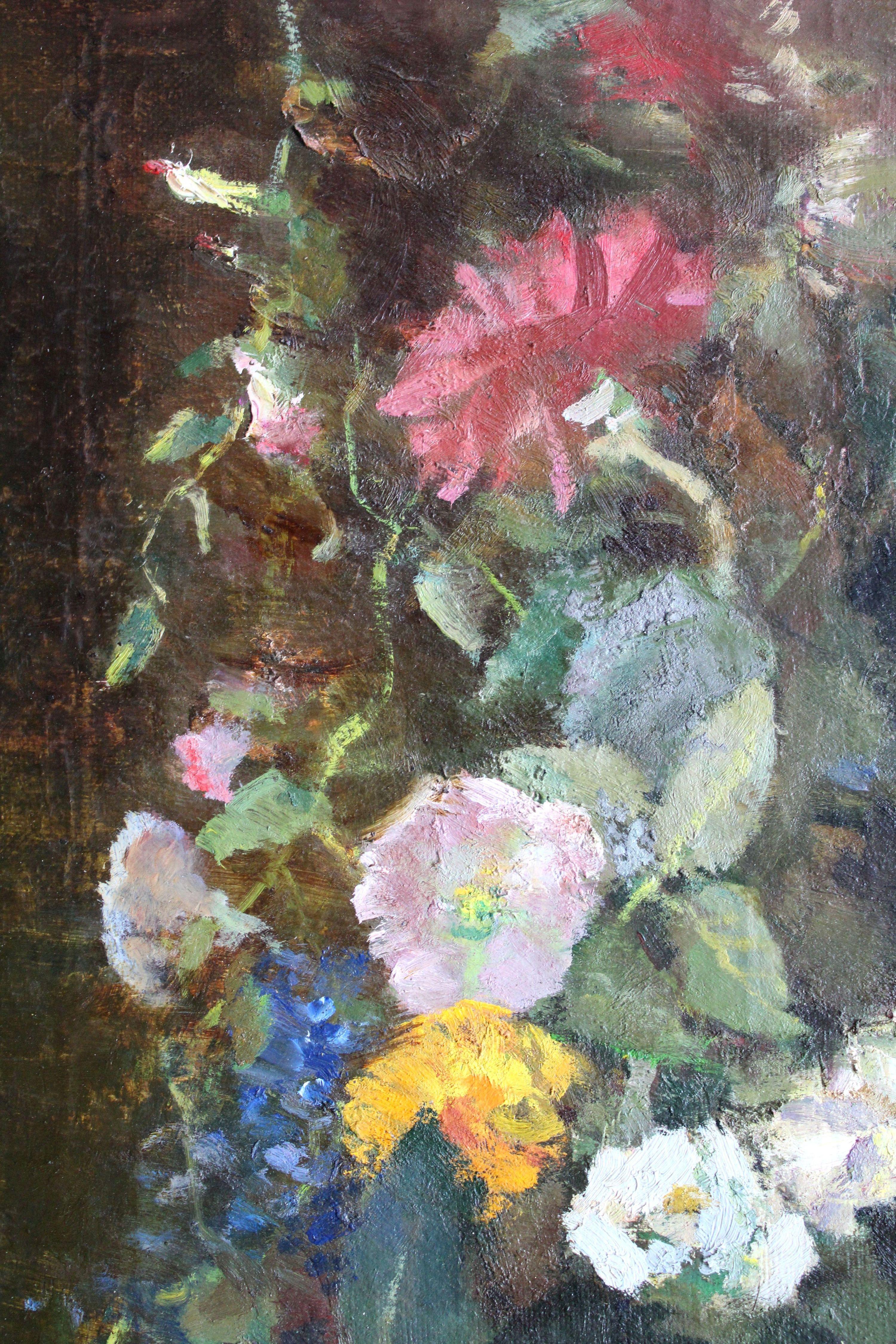 Flowers. 1997, toile, huile, 67 x46 cm en vente 3