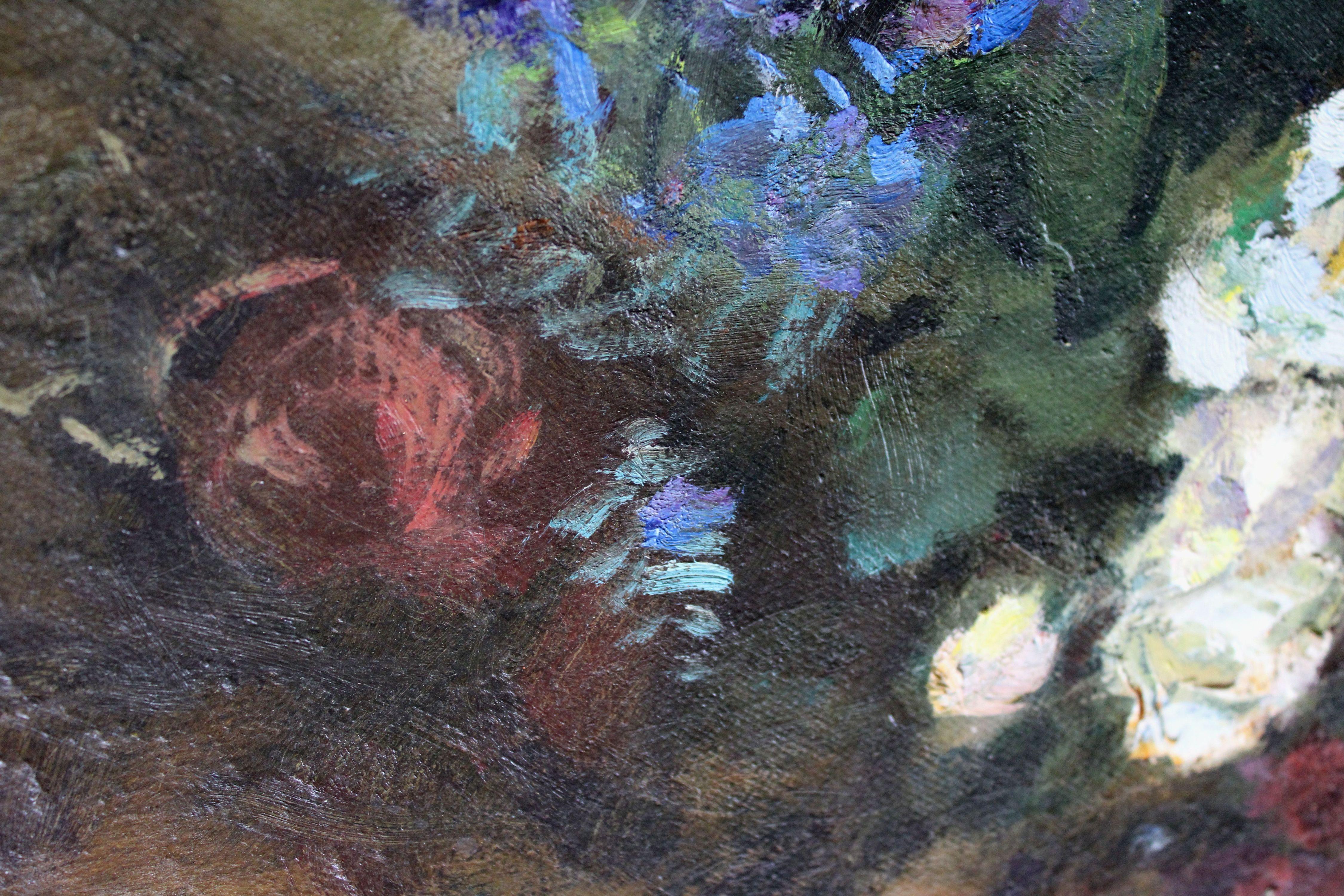 Flowers. 1997, canvas, oil, 67x46 cm For Sale 6
