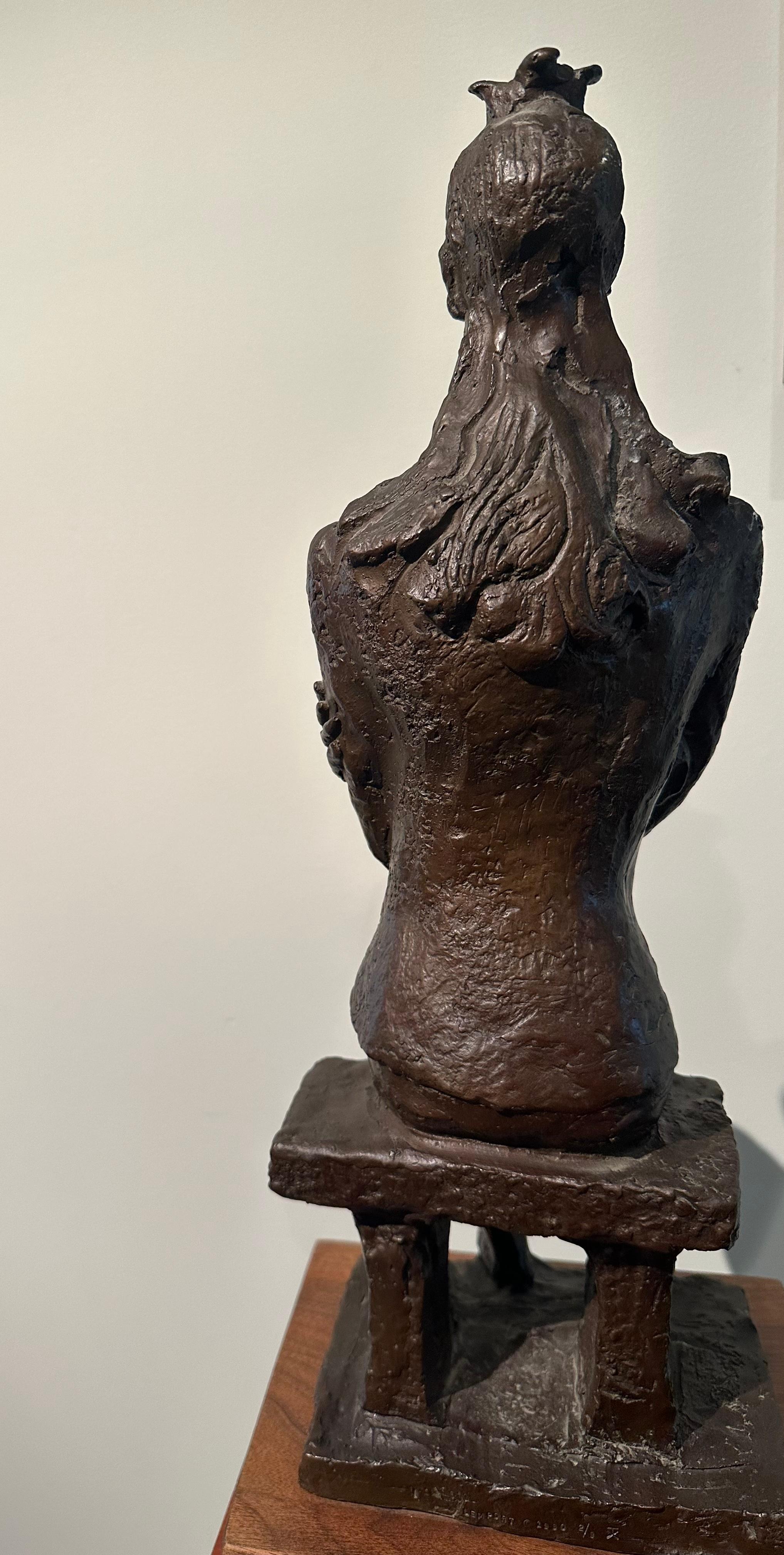 Vladimir Lemport, La regina , scultura in bronzo in vendita 1