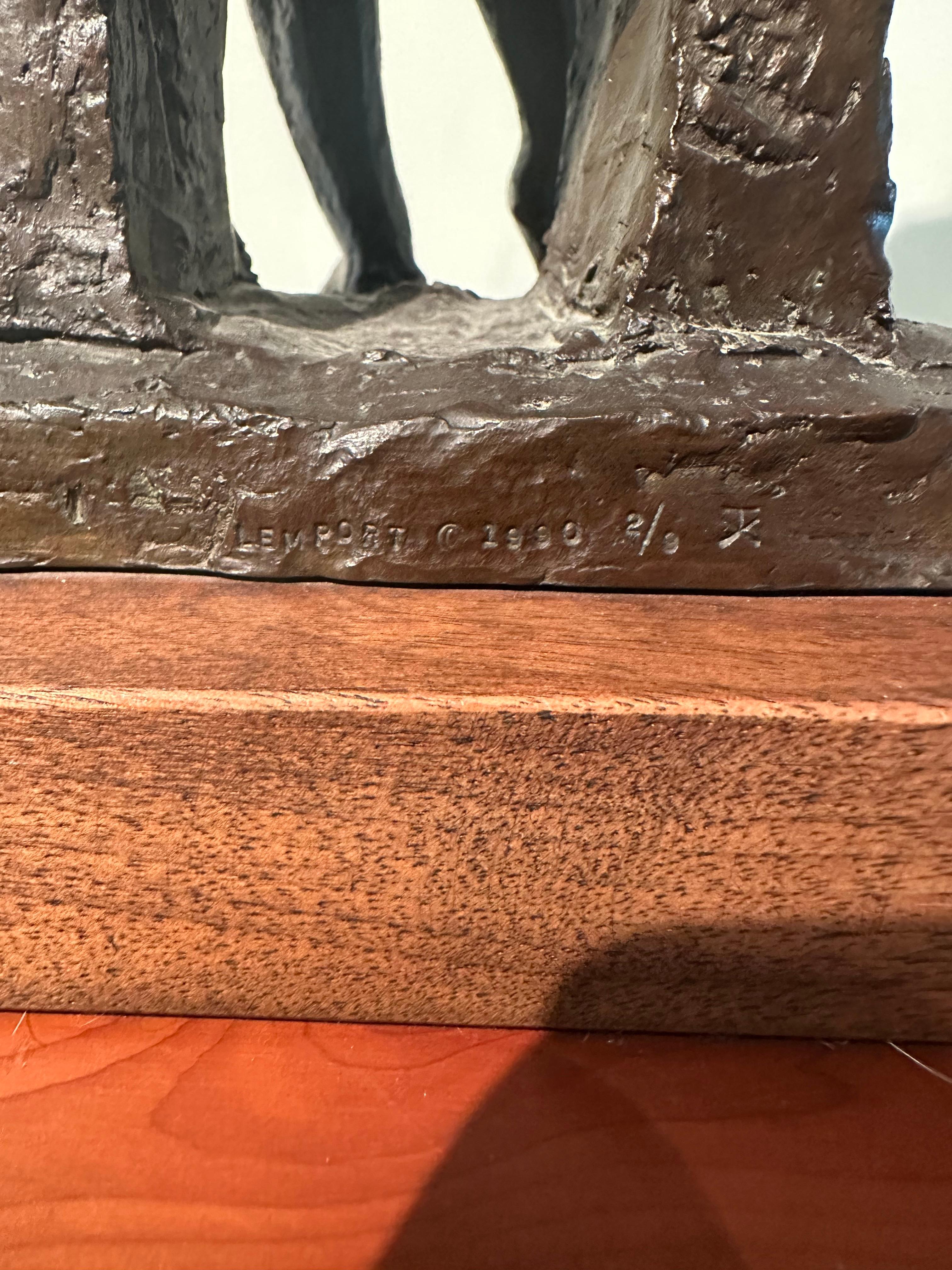 Vladimir Lemport, La regina , scultura in bronzo in vendita 2