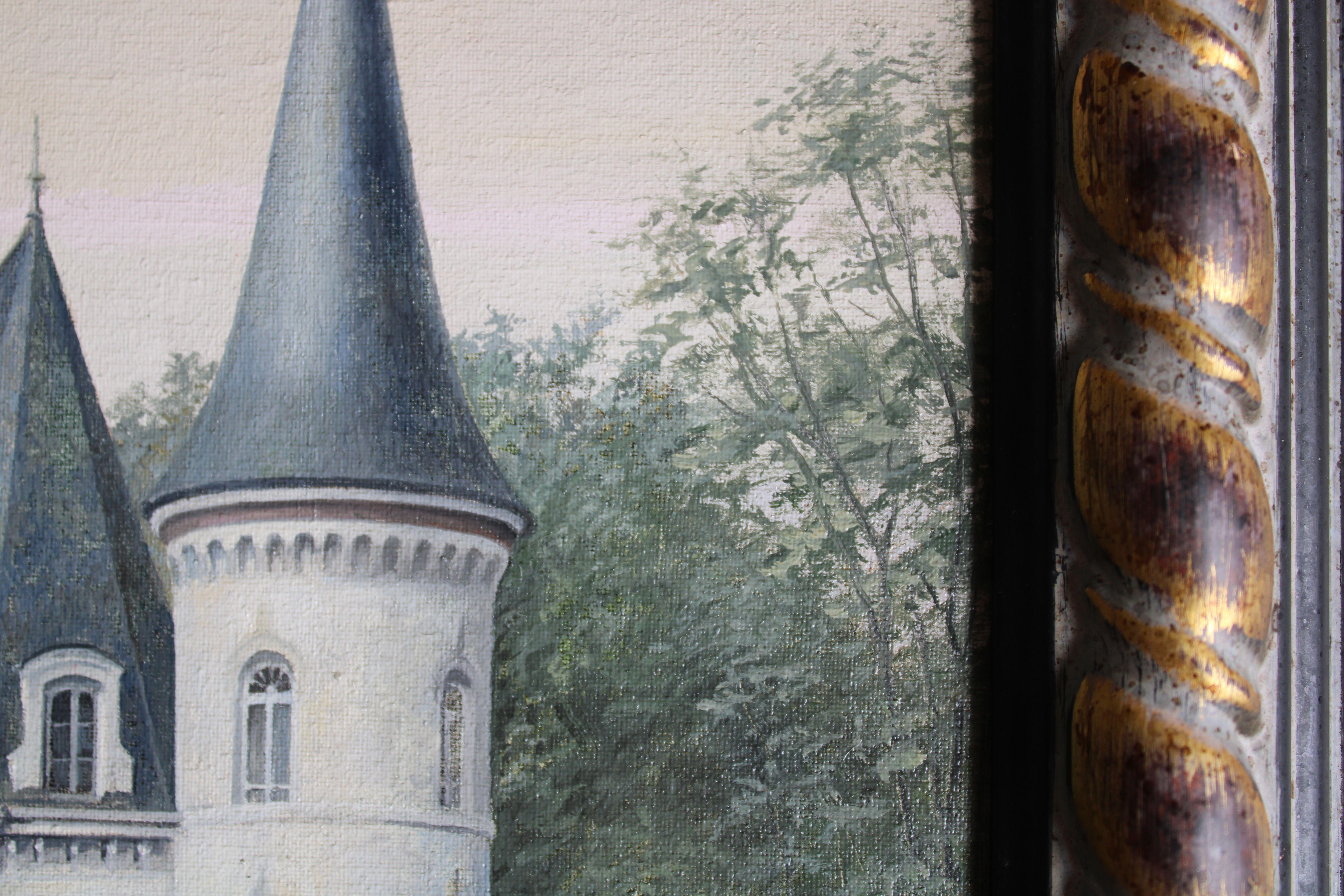 Château Pichon-Longueville. 1994. Toile, huile, 80 x 40 cm en vente 6