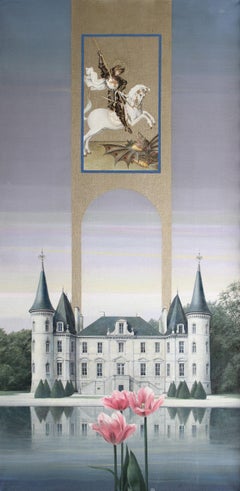 Château Pichon-Longueville. 1994. Toile, huile, 80 x 40 cm