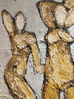 'Dance'  Large Scale Mixed Media Painting on Canvas