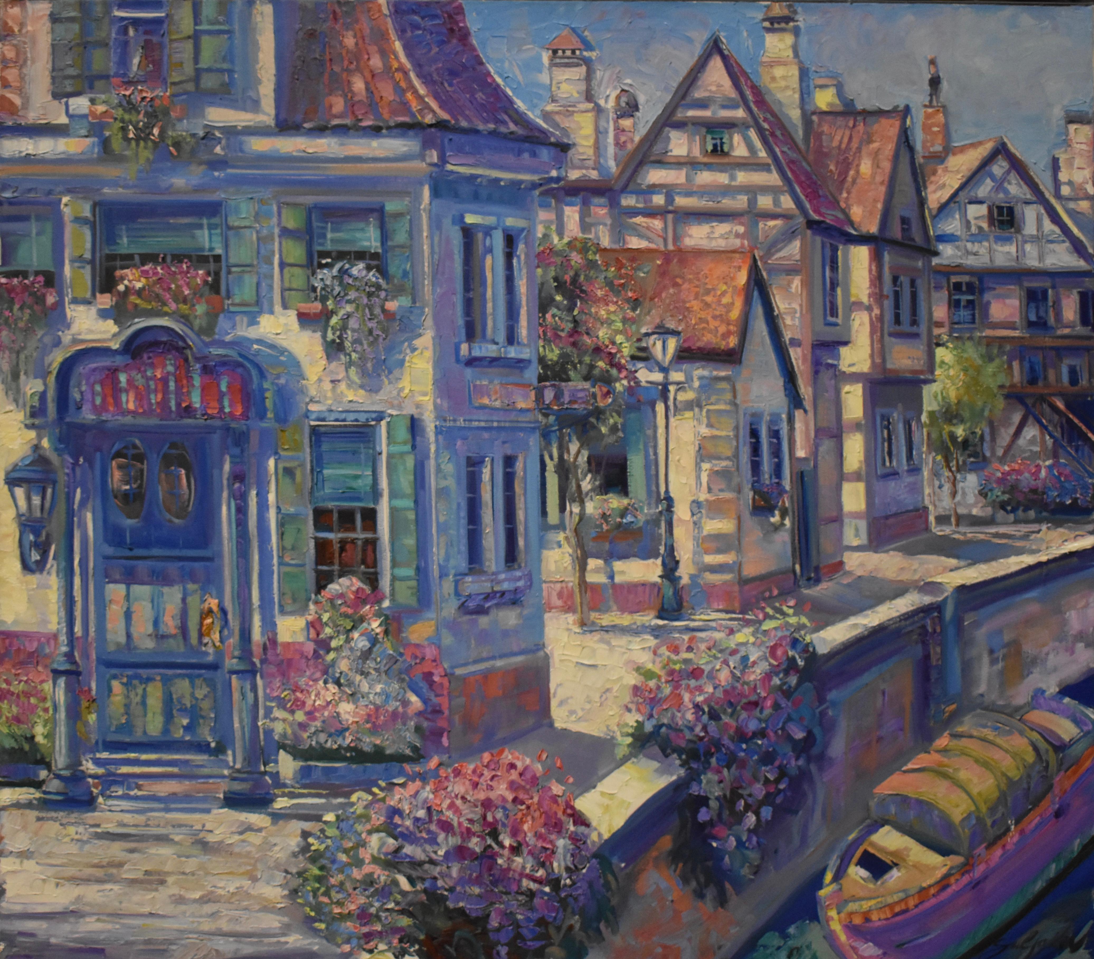 Vladimir Shulakov Landscape Painting - Italian Cottages