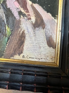 Vladimir Sinitski (1896-1986) "Male Portrait", Oil Painting in Frame