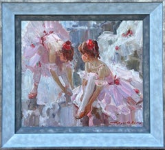 « Les Jeunes Danseurs » (The Young Dancers) de Volodymyr Trush – Peinture à l'huile contemporaine
