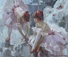 Les Jeunes Danseurs The Young Dancers by Volodymyr Trush Contemporary Oil Paint