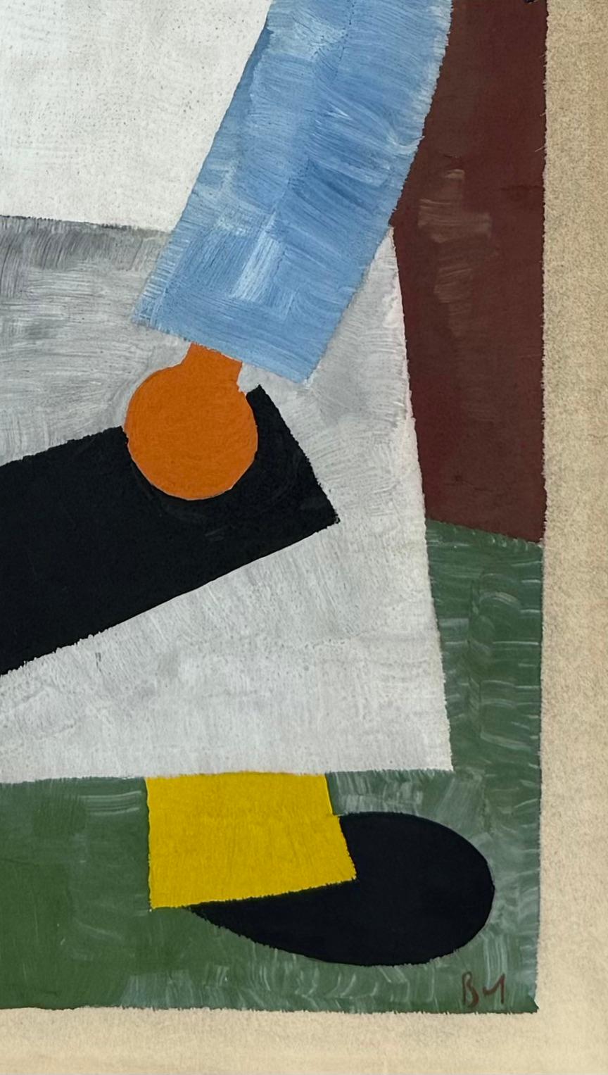 „Workers“, russischer Konstruktivismus, 1920er Jahre, Moderner sozialer Realismus, Kubismus, Figurativ – Painting von VLADIMIR VASIL’EVICH LEBEDEV