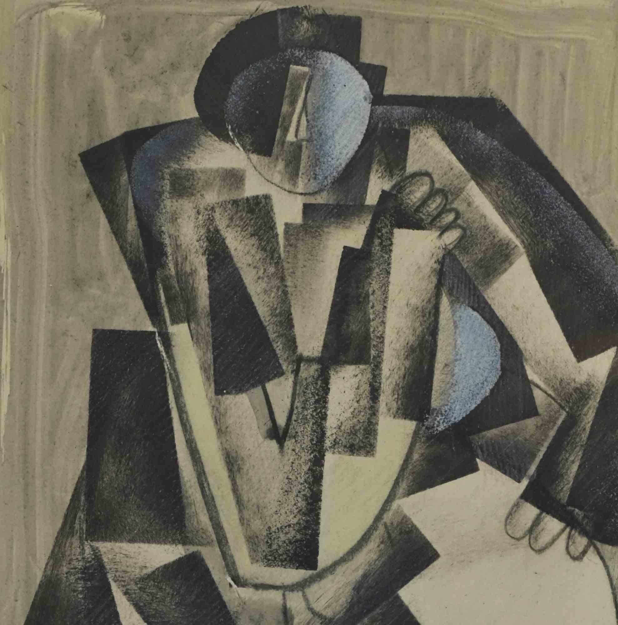 Cubist Figure - Phototype by Vladimir Vasilievich Lebedev - mid-20th Century For Sale 1