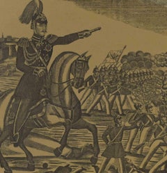 Soldier on Horseback - Lithograph by Vladimir Vasilyev - 1880s