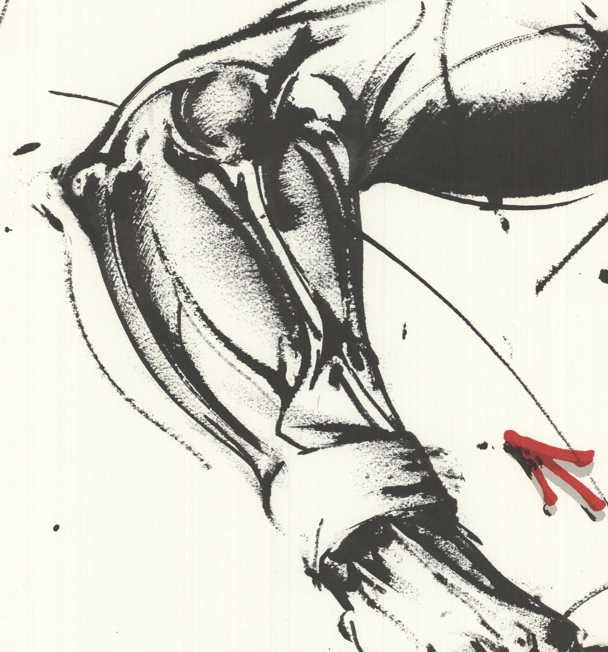 1983 Roland Garros Französisch Offene Hand Signiert (Zeitgenössisch), Print, von Vladimir Velickovic