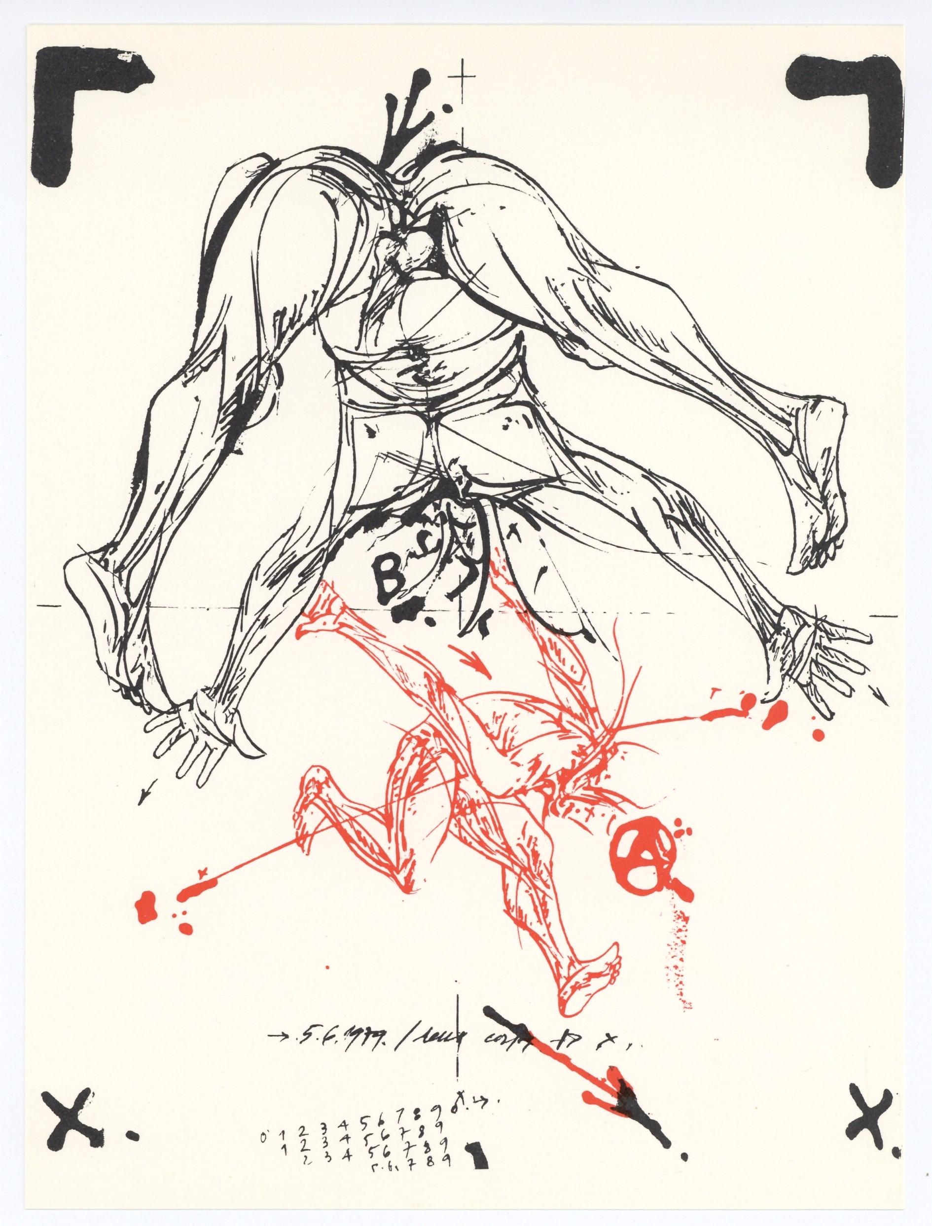 Nude Print de Vladimir Velickovic - litografía original