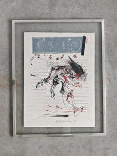 Vladimir Veličković Figurative Lithograph, Signed, Dated 1981