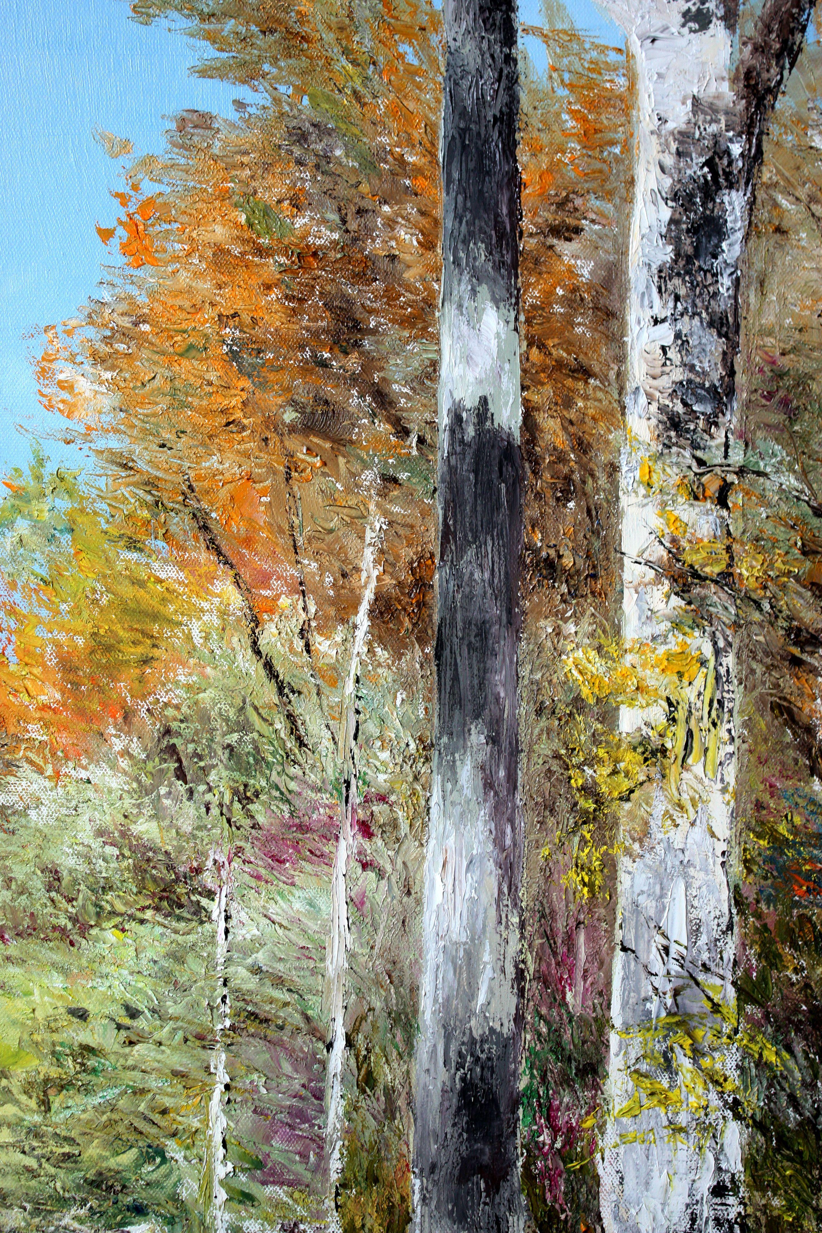 Autumn approaches, Painting, Oil on Canvas For Sale 1