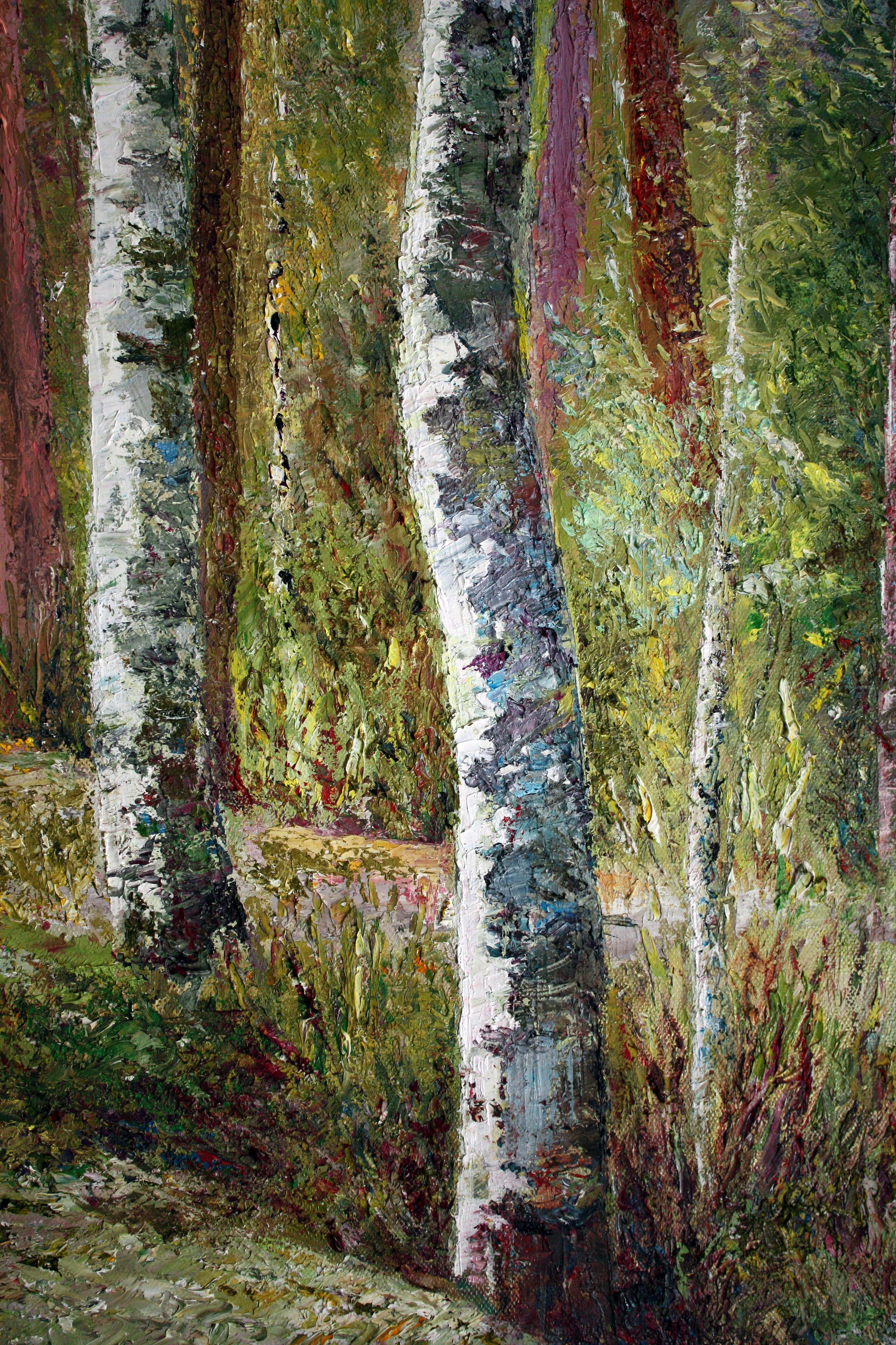 Birches....birches, Painting, Oil on Canvas 1