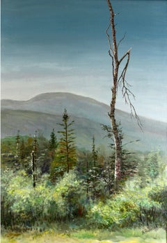 Broken Birkenholz, Gemälde, Öl auf Leinwand