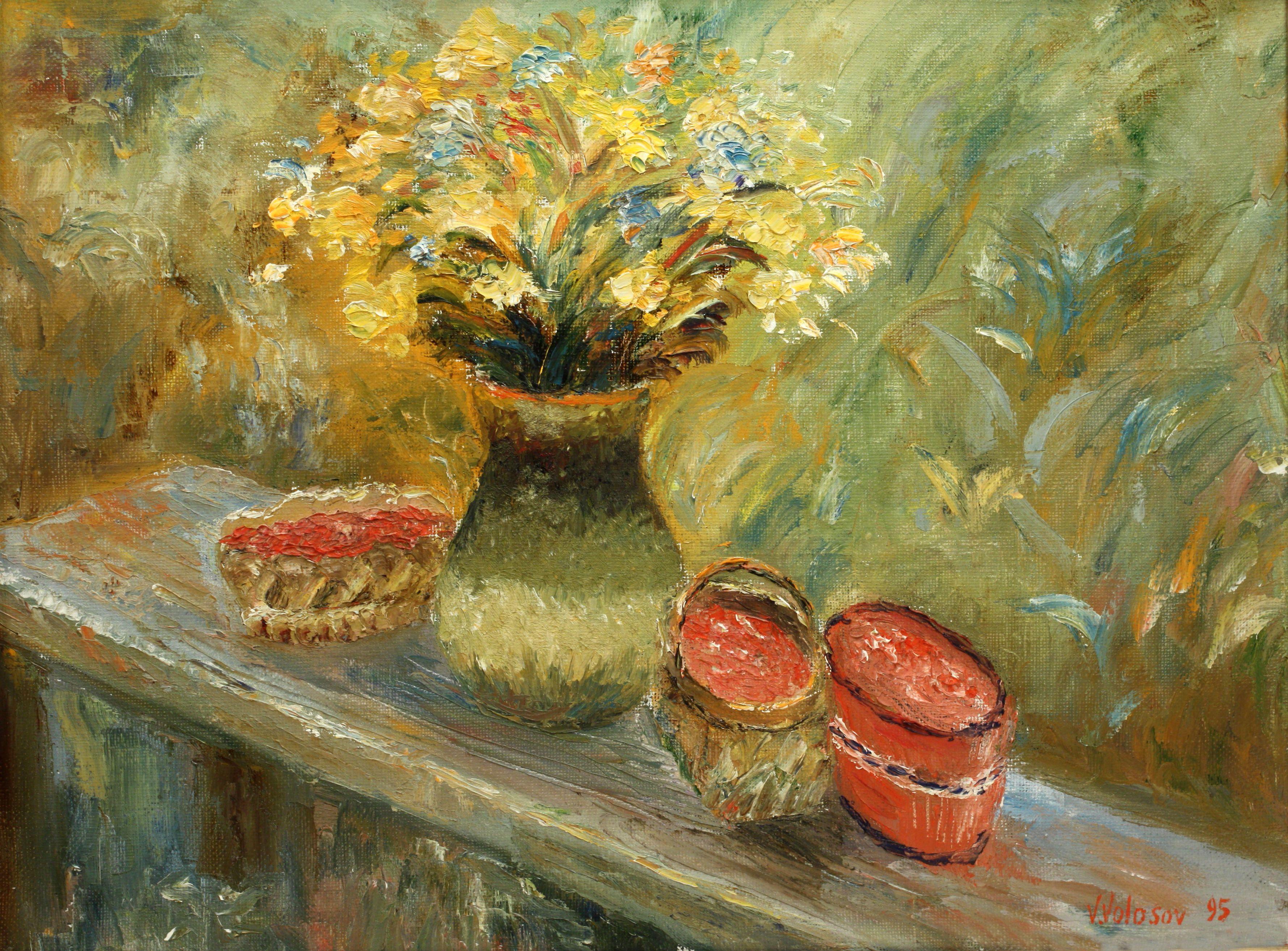   This is an original unique textured oil painting on stretched canvas. The painting was created using professional quality oil paints. Original Artist Style â€“ modern impressionist interpretation. Bright colors highlight the picture in the