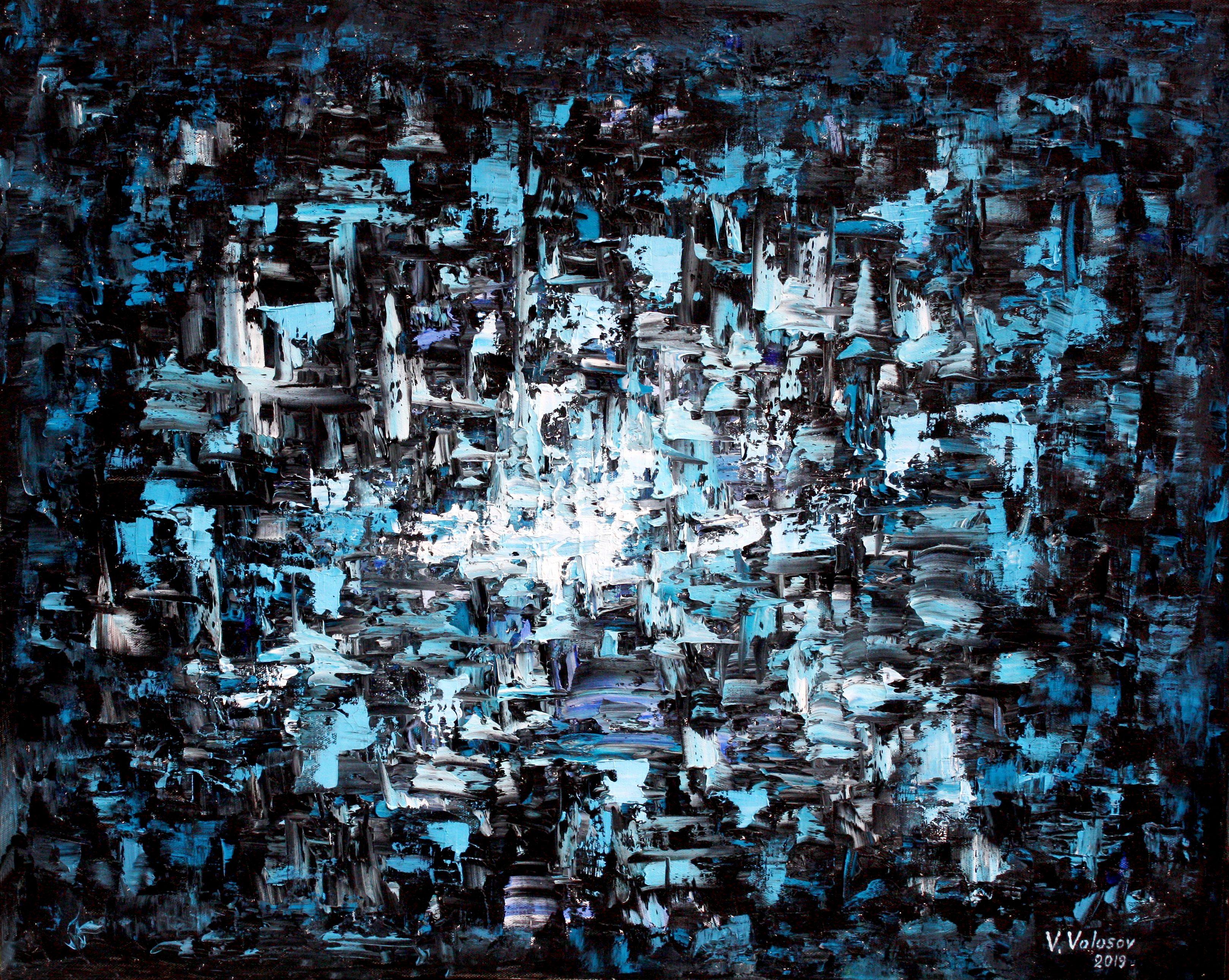 Abstract Abilities Vladimir Volosov - Ice silence, Painting, Oil on Canvas For Sale at 1stDibs