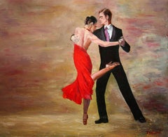 Passion Tanz, Gemälde, Öl auf Leinwand