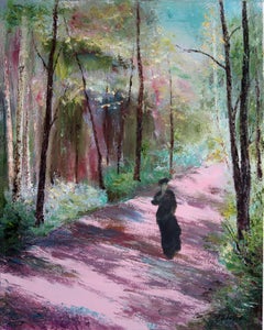 Pink Alley, Painting, Oil on Canvas