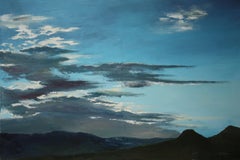 Sundown in the Mountains, Painting, Oil on Canvas