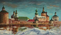 The Oldest Russian Monastery, Painting, Oil on Canvas