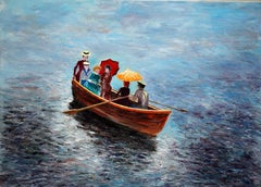 Weekend stroll, Painting, Oil on Canvas