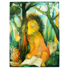 Vladislav Kavan (70x55cm artwork) oil on board 1989. Great value wall decor!