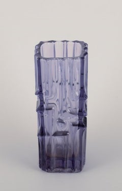 Vladislav Urban for Sklo Union, Czech Republic. "Abstract" art glass vase.