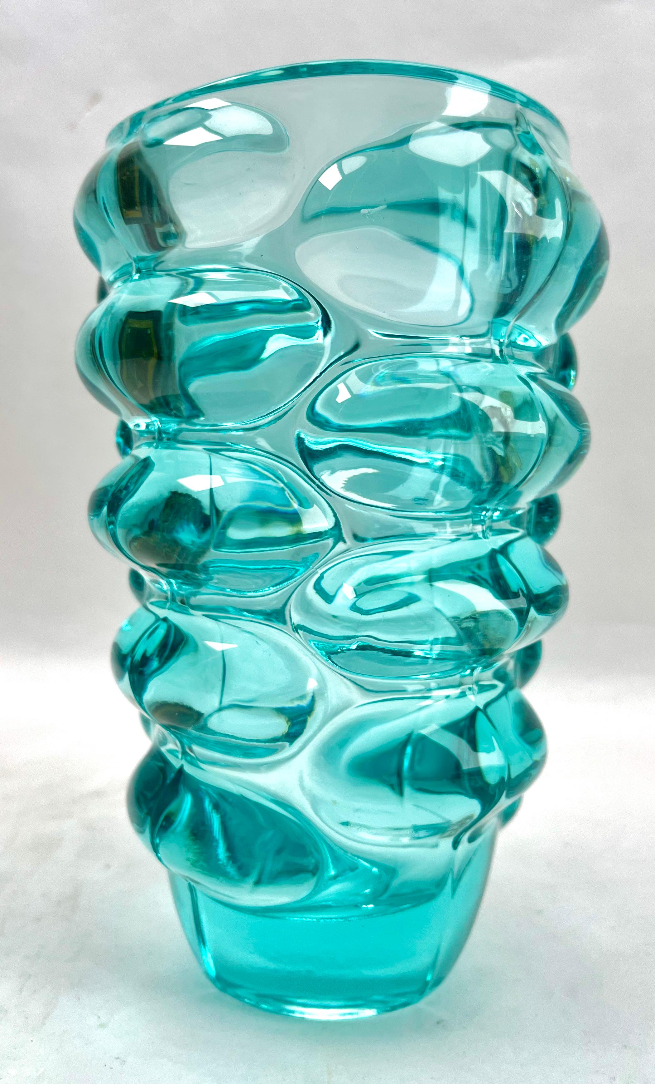 Molded Vladislaw Urban Vase Pattern no 20048 by Heřmanova huť Tsjechoslowakia 1960s