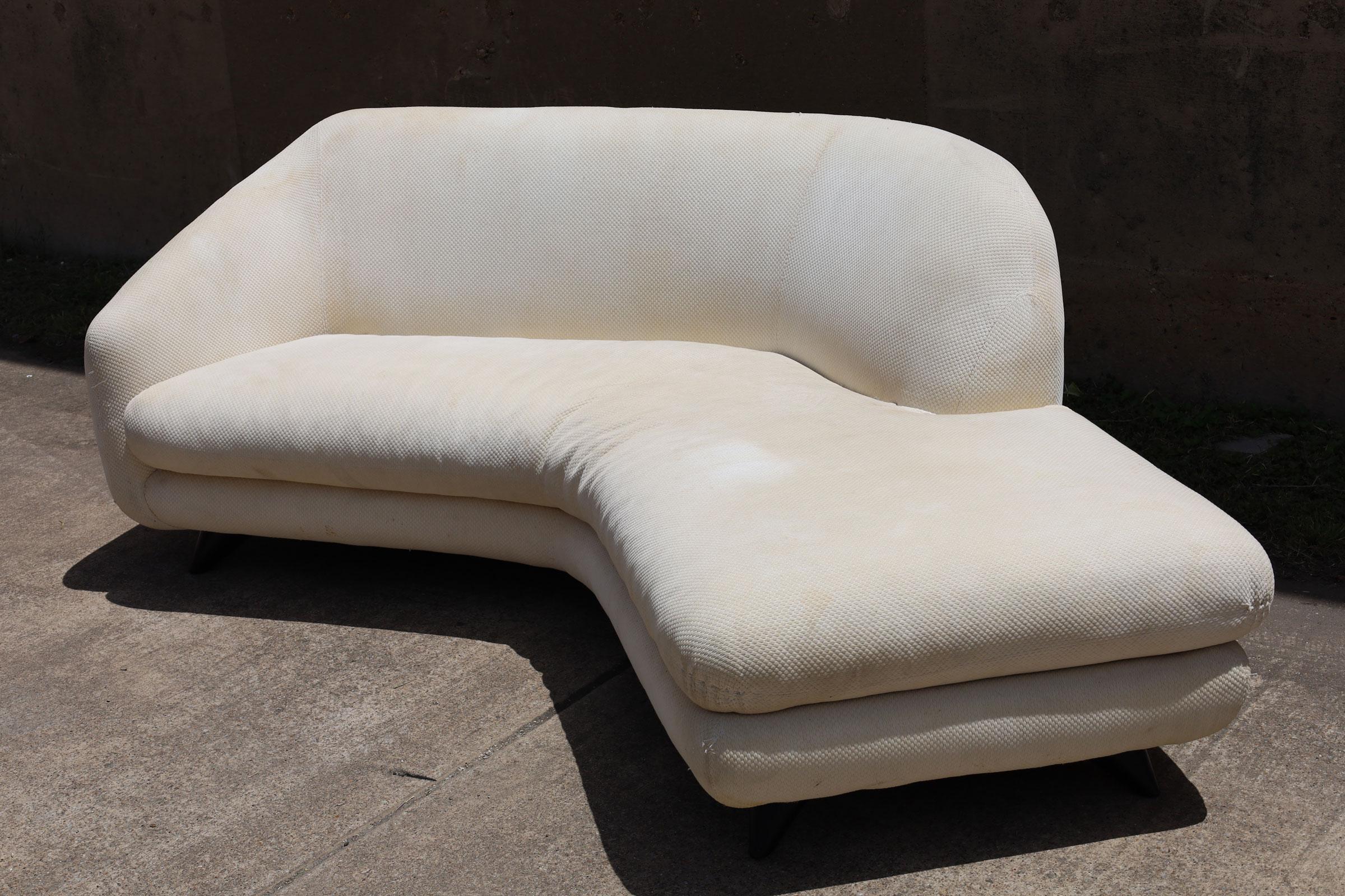 American Vladimir Kagan Angle Tangent Sofa For Sale