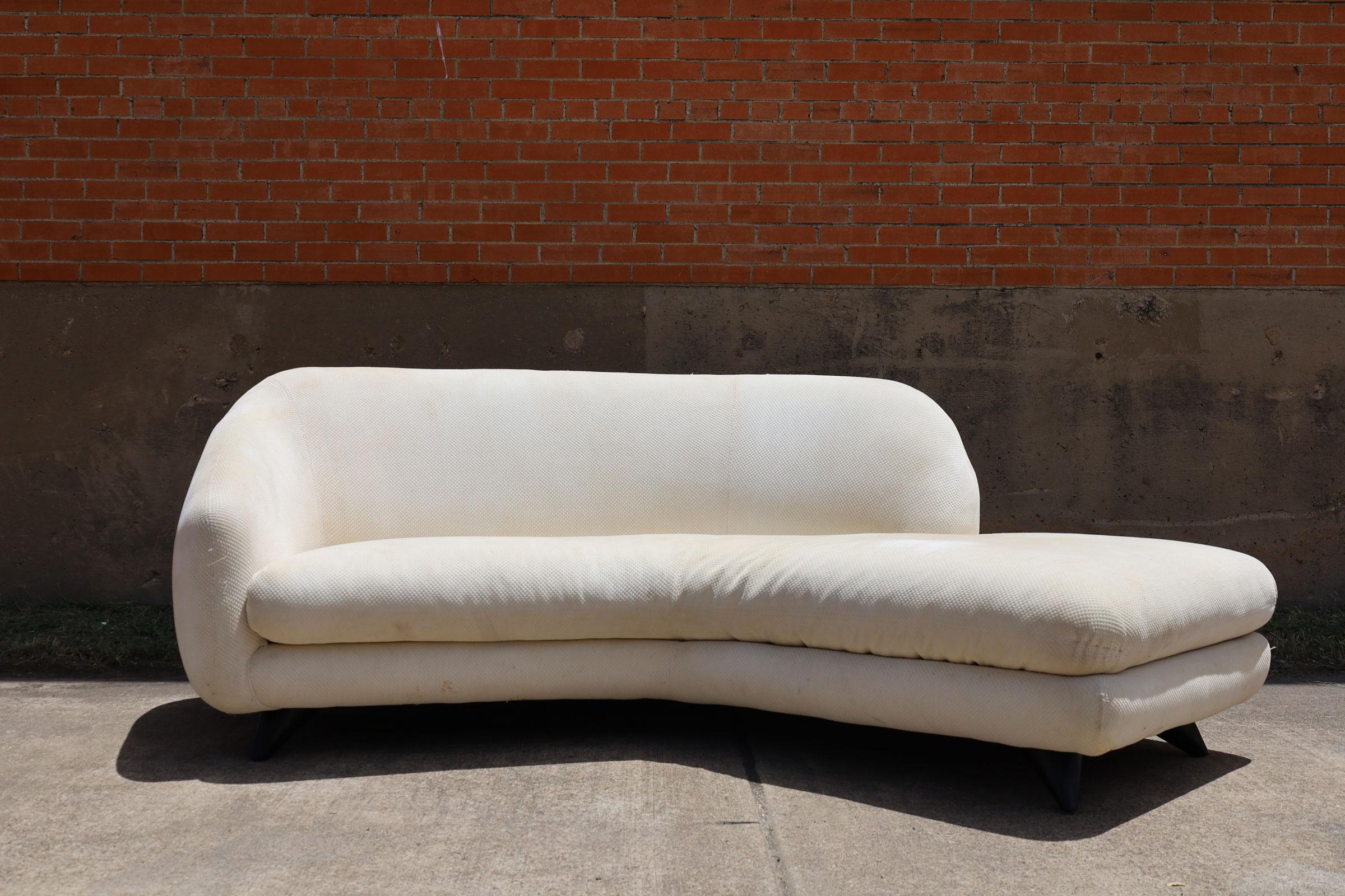 20th Century Vladimir Kagan Angle Tangent Sofa For Sale