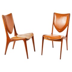 Vladmir Kagan Walnut Side Chairs