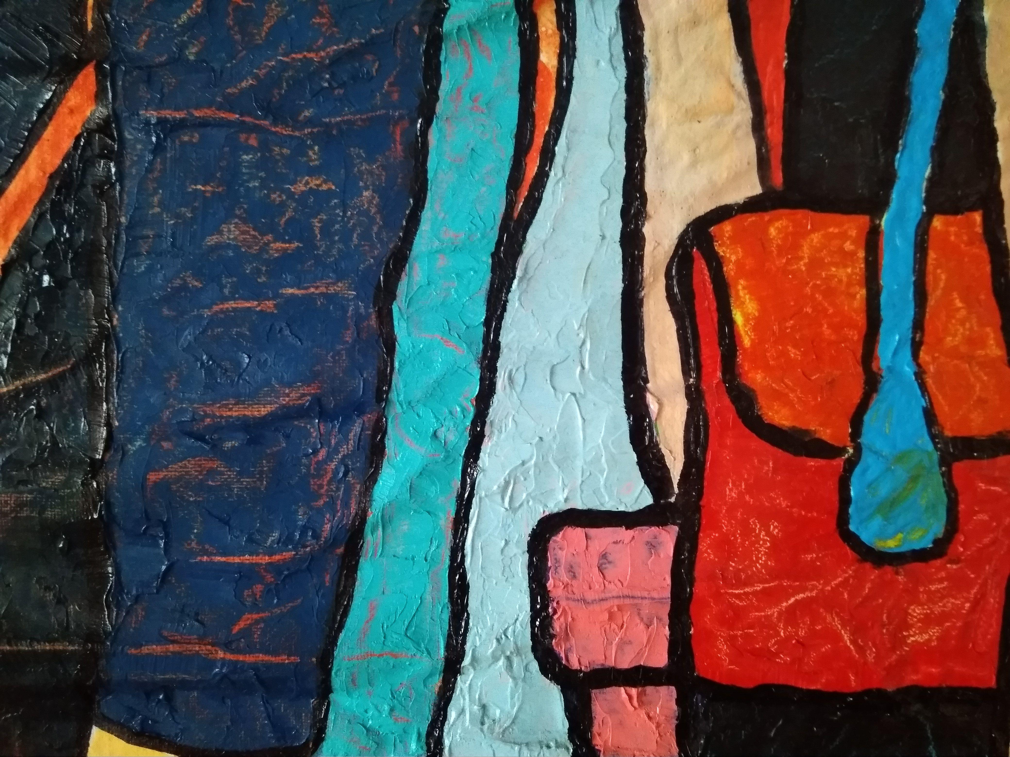 Vidas derruidas, Pintura, Óleo sobre lienzo en venta 1