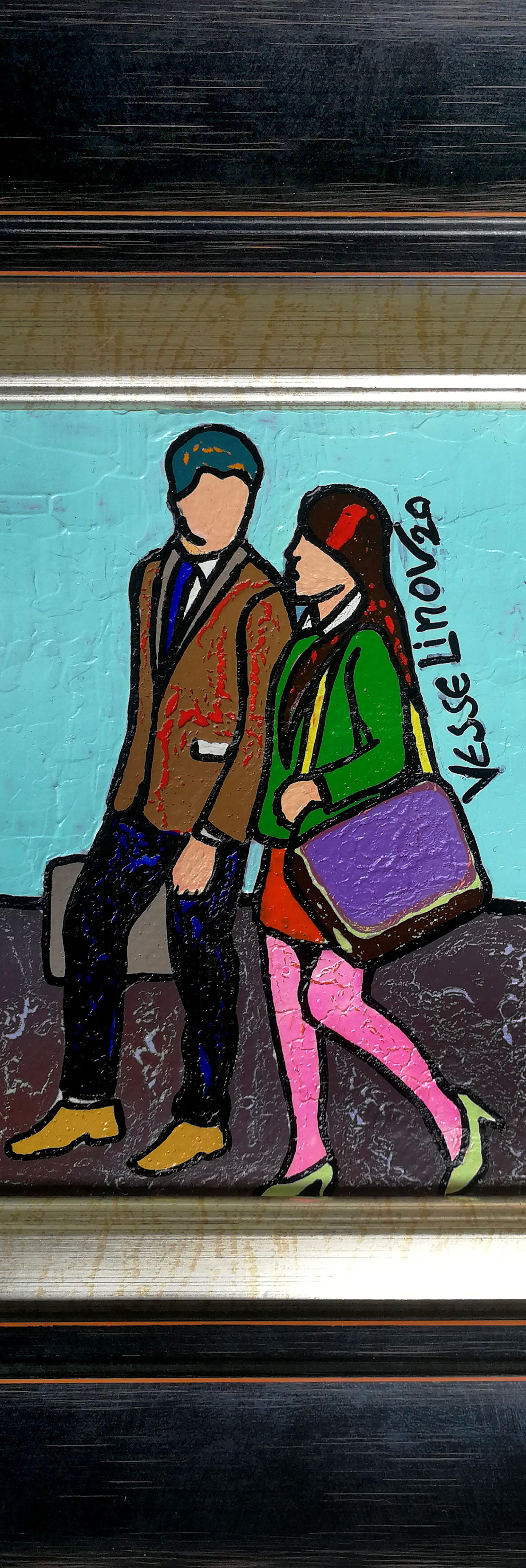 Ordinary Day, Painting, Acrylic on MDF Panel For Sale 2