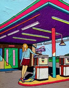 Songs from a motel, Painting, Oil on Canvas
