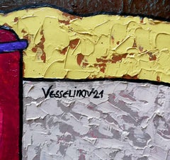 The Radio Plays Jazz, Painting, Oil on Canvas