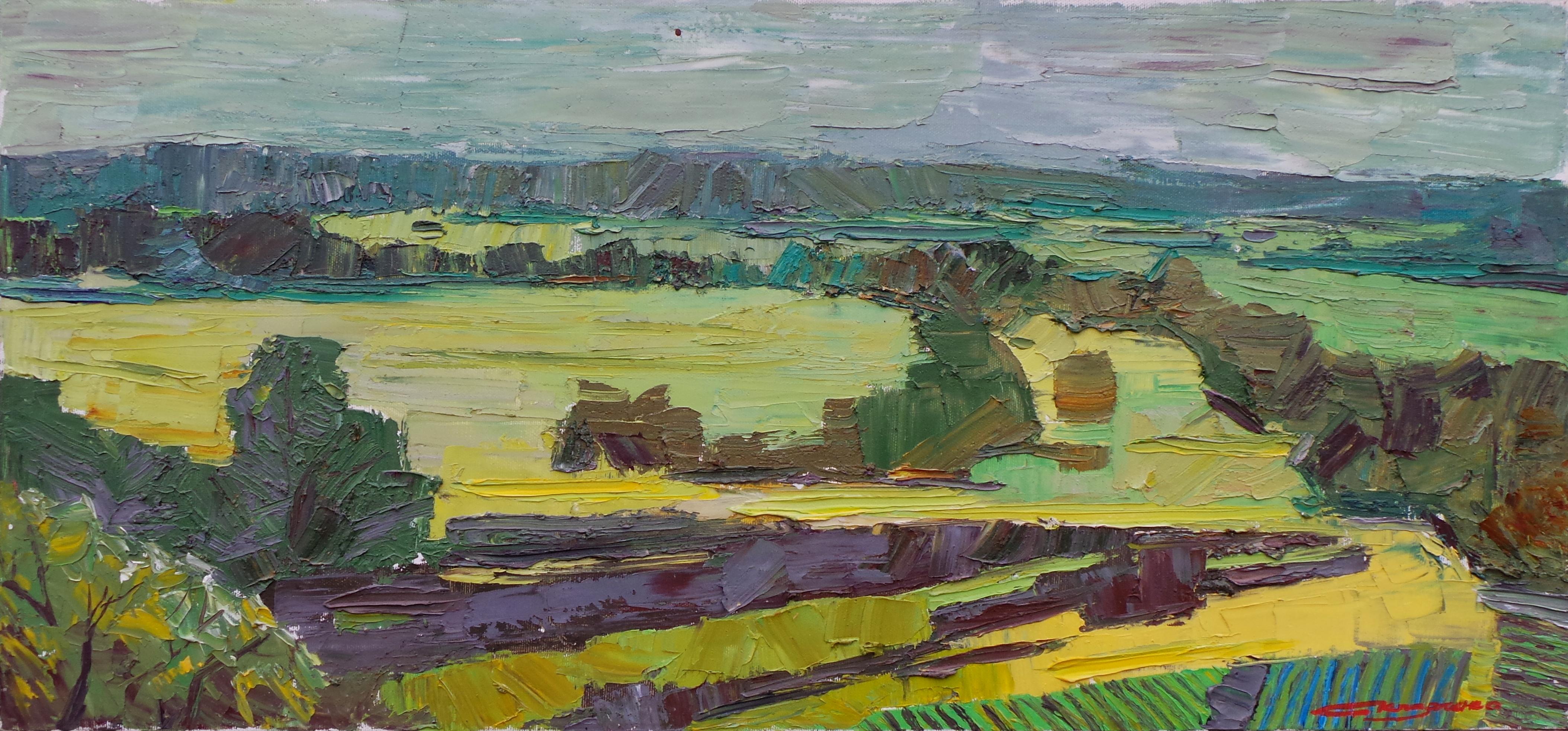 Landscape Painting Vladyslav Kazachenko - « Jour grise en Galicia »